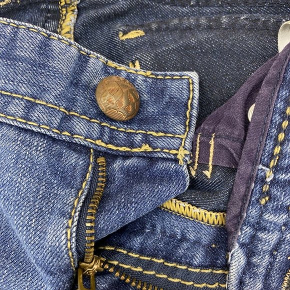 Express Bootcut Jeans Size 6 Stretch Medium Wash - Picture 3 of 7